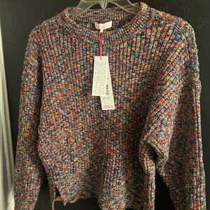 Parker Multicolor Knit Crew Neck Sweater